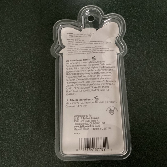 Tattoo Junkee Lip Paint Bundle of 3 Rebel/Happy Hour New - Picture 9 of 9